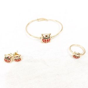 NWOT Ladybug Jewelry Set